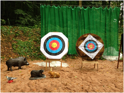 Bogenschießbahnen 2D und 3D