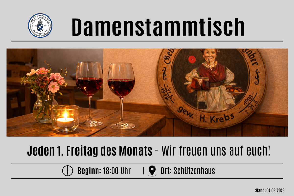 Damenstammtisch findet erstmalig am 06.03.2026 statt