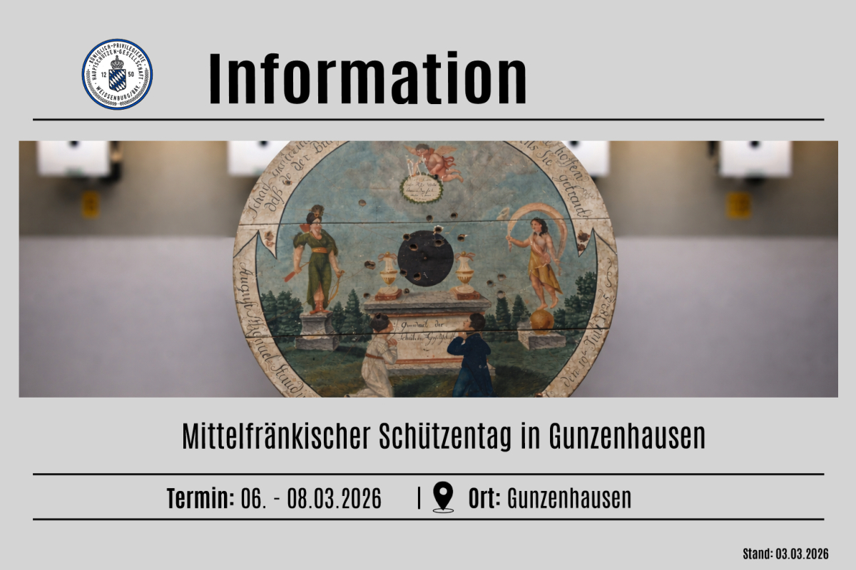 Der Mittelfränkische Schützentag in Gunzenhausen steht bevor